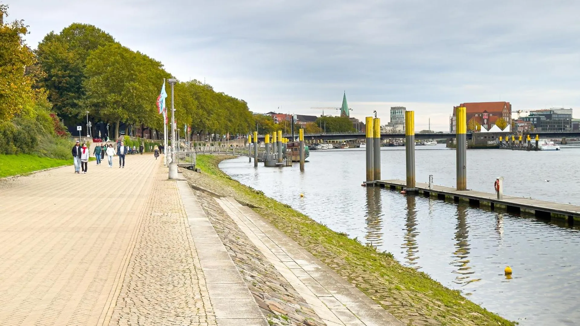 Immostay G#3 Zentrales Apartment Mit Balkonblick Bremen 0*,
