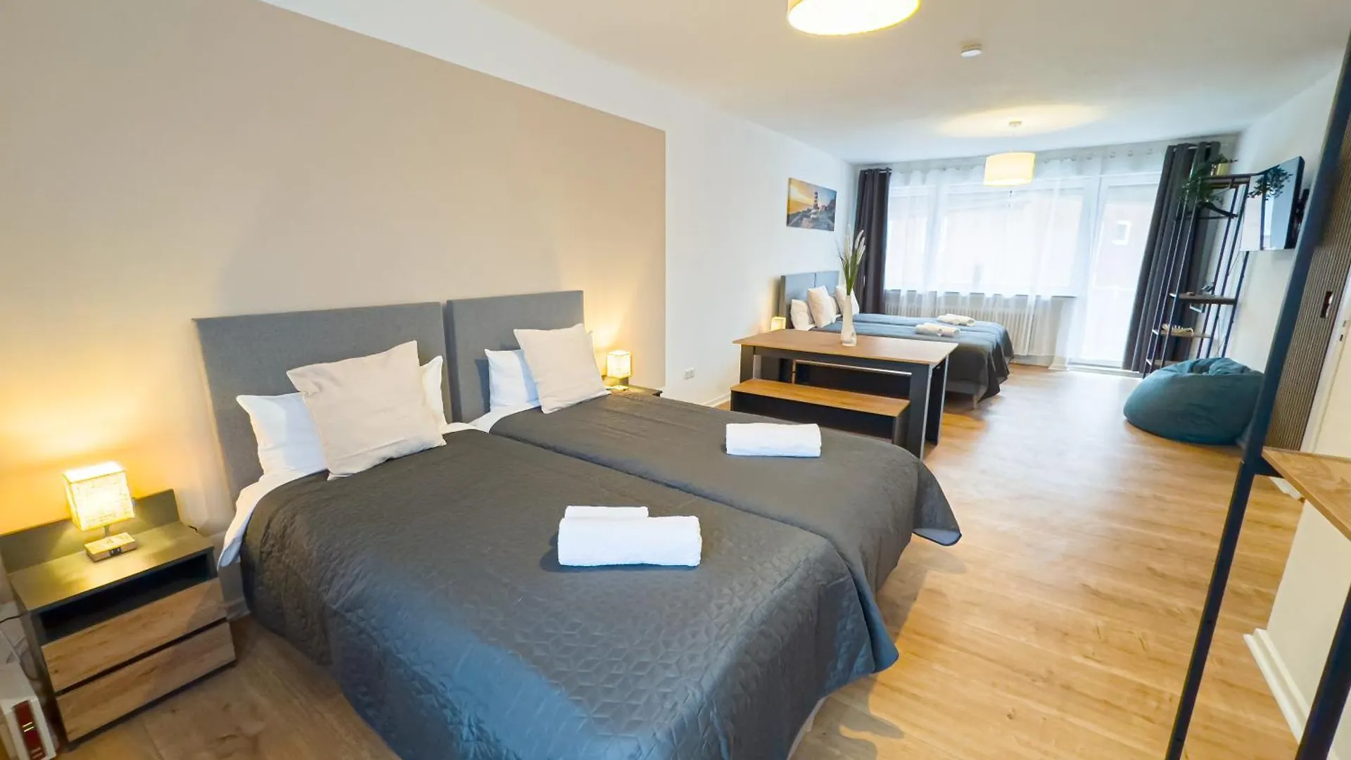 Immostay G#3 Zentrales Apartment Mit Balkonblick Bremen